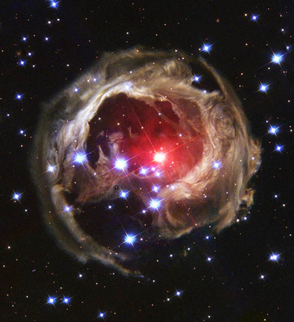 A colorful space image
