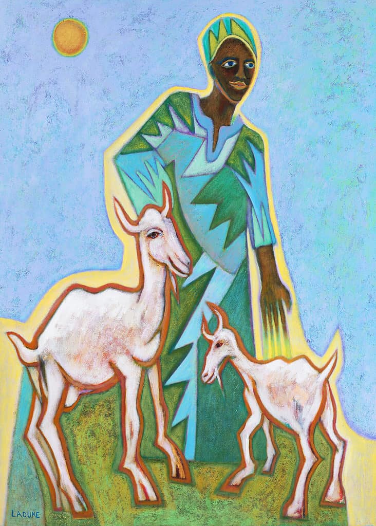 Uganda Goats. Art by Betty LaDuke. Photography by Robert Jaffe. 