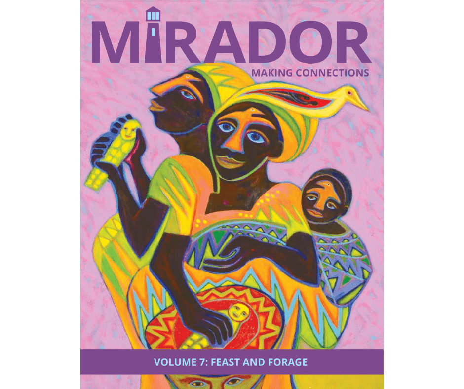 Cover of Mirador Magazine Volume 7. Art by Betty LaDuke